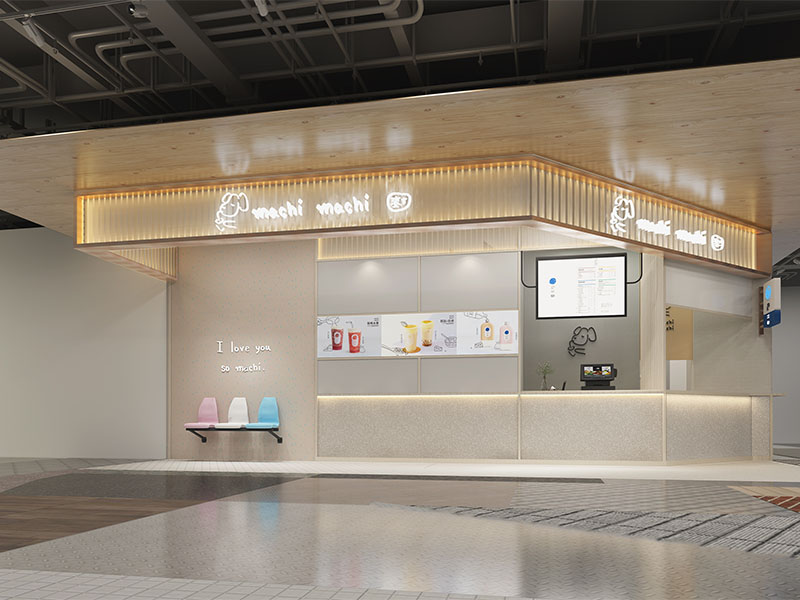 杭州奶茶店装修设计-案例效果图 3