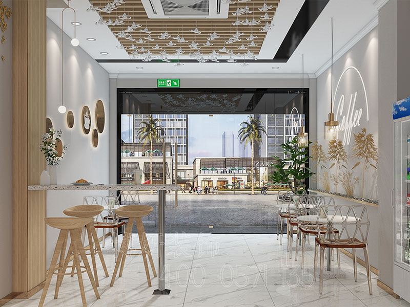 杭州七点半奶茶店装修设计-案例效果图 3