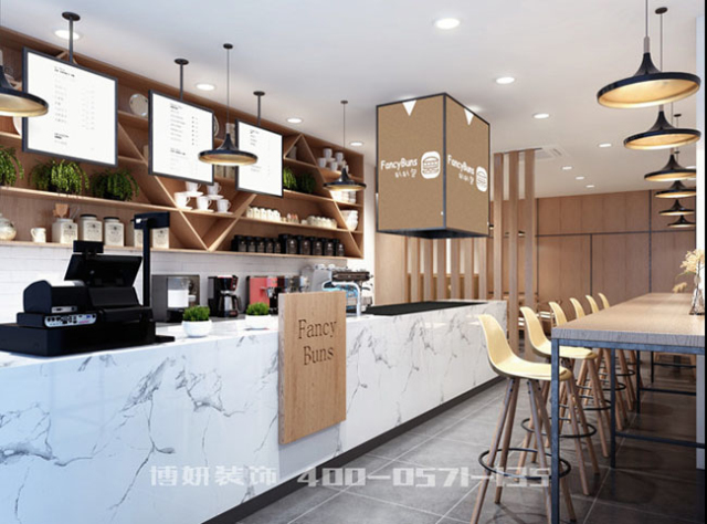 杭州地中海风奶茶店装修,杭州地中海风奶茶店如何装修,杭州奶茶店装修