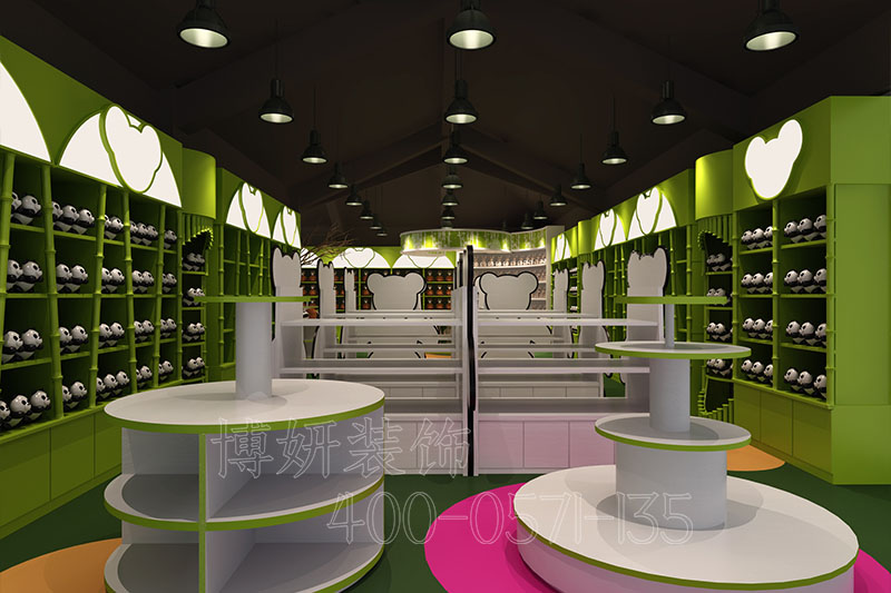 玩具店装修设计,玩具店实景案例效果图,玩具店装修