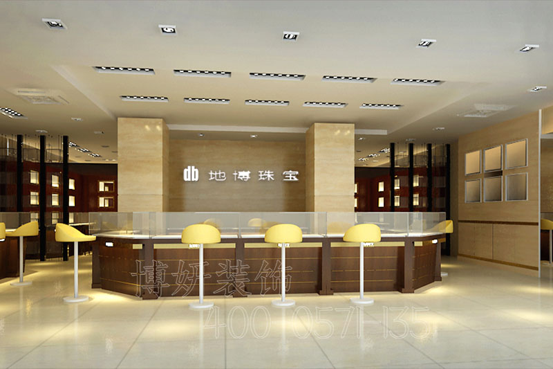 杭州品牌珠宝店装修设计-案例效果图 4