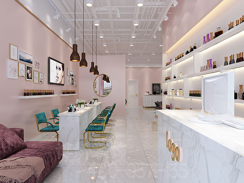 杭州注意四大点，打造精致美甲店装修，博妍美甲店装修案例