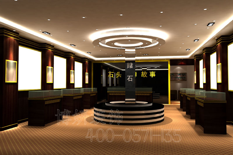 杭州西湖黄金珠宝店装修-黄金珠宝店设计案例图 4