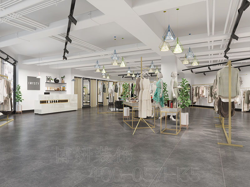杭州下沙服装店装修-服装店装潢实景图 4