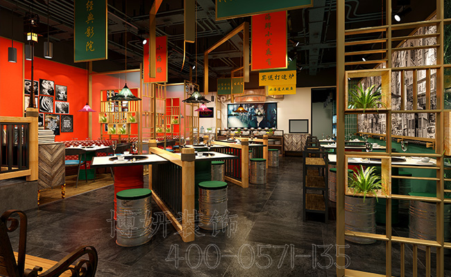 杭州火锅店装修,火锅店装修案例,杭州装修公司
