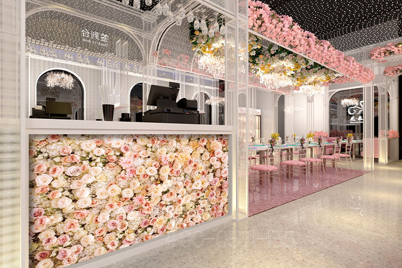 杭州主题餐厅装修设计-美如画的餐厅装修效果案例图 4