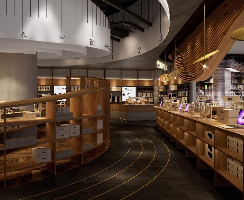 杭州数码店装修设计，专业数码店效果图，掌握装修精髓